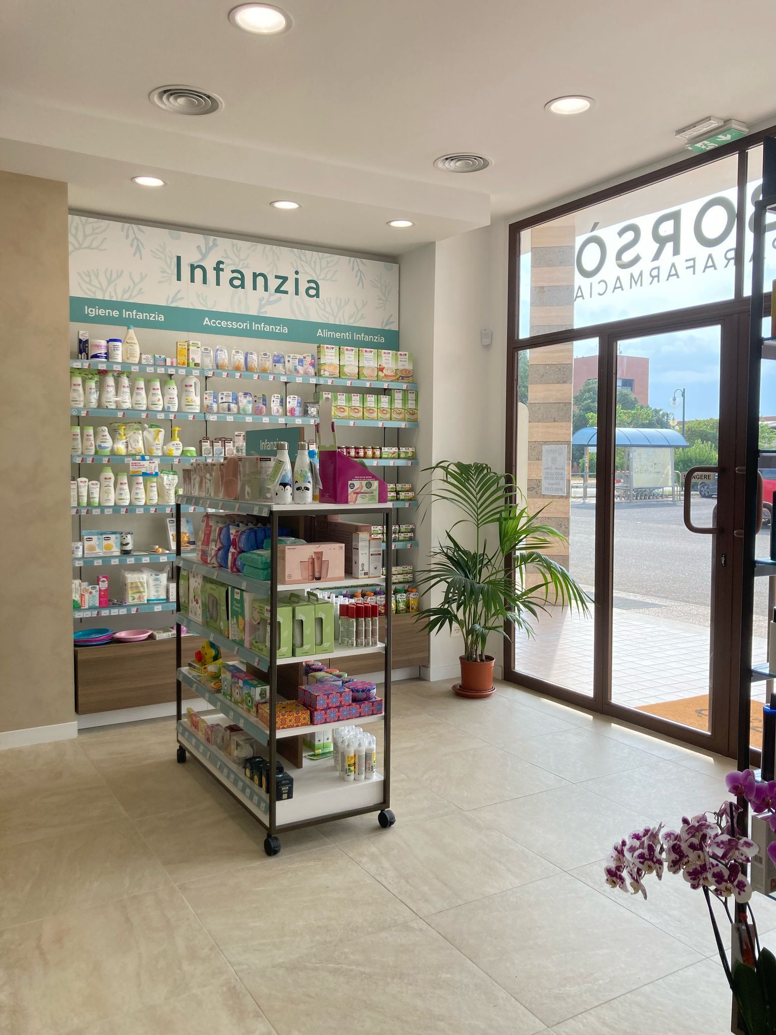 L'area dermocosmesi della parafarmacia